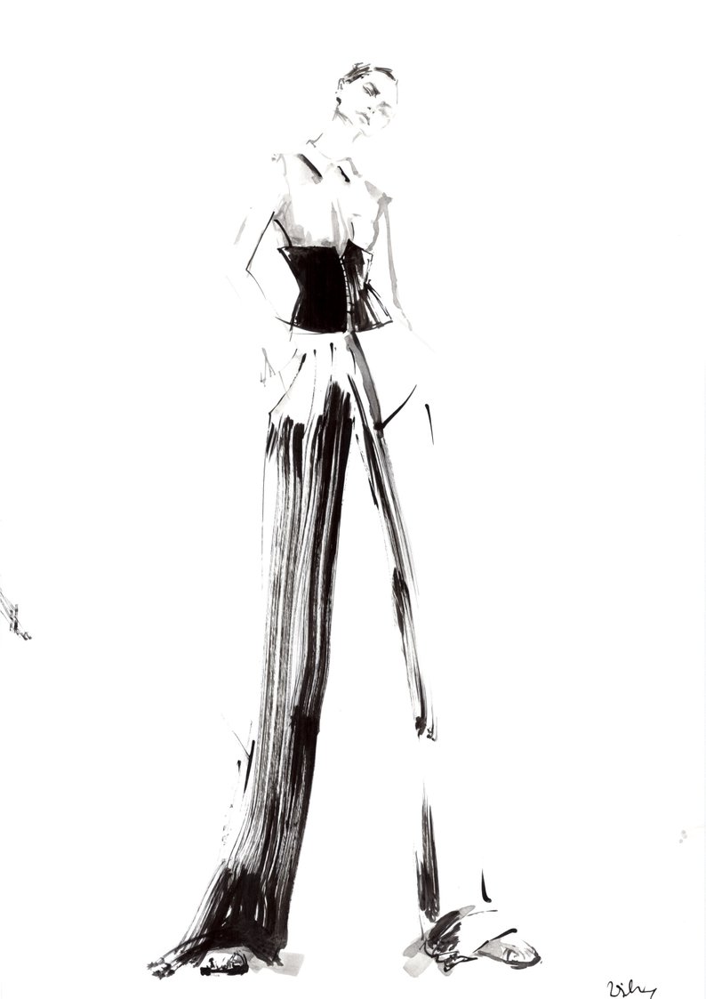 794x1123 Fashion Illustration Etsy