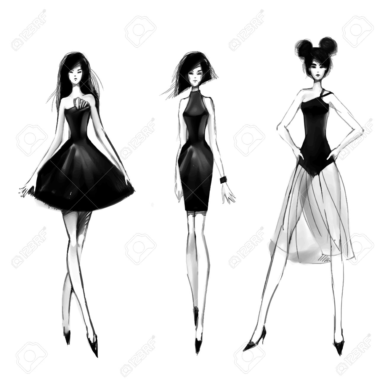 1300x1300 Silhouette Fashion Figure