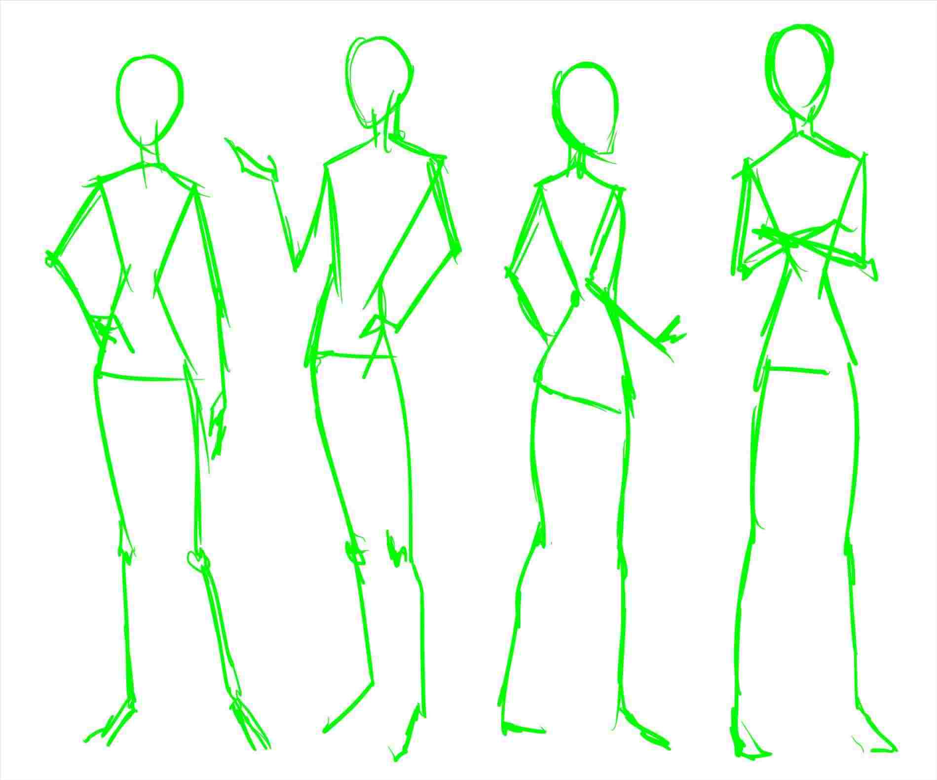 1899x1580 poses in easy steps youtuberhyoutubecom learn figure drawing poses