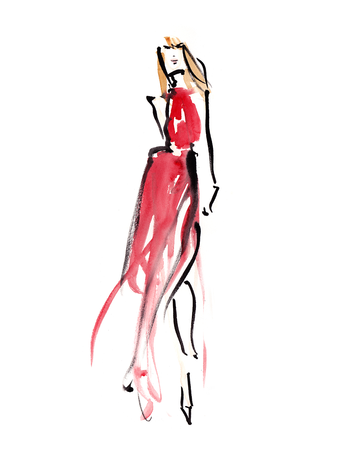 1100x1500 haute couture live runway sketching portfolio final fashion