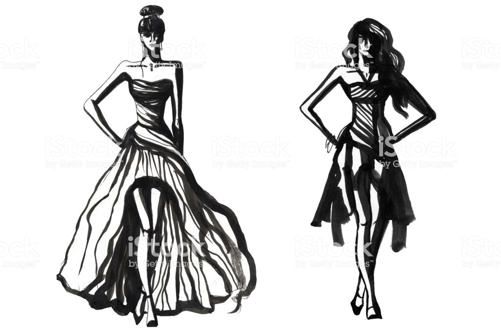 1024x683 Huge Collection Of 'fashion Models Drawing' Download More Than