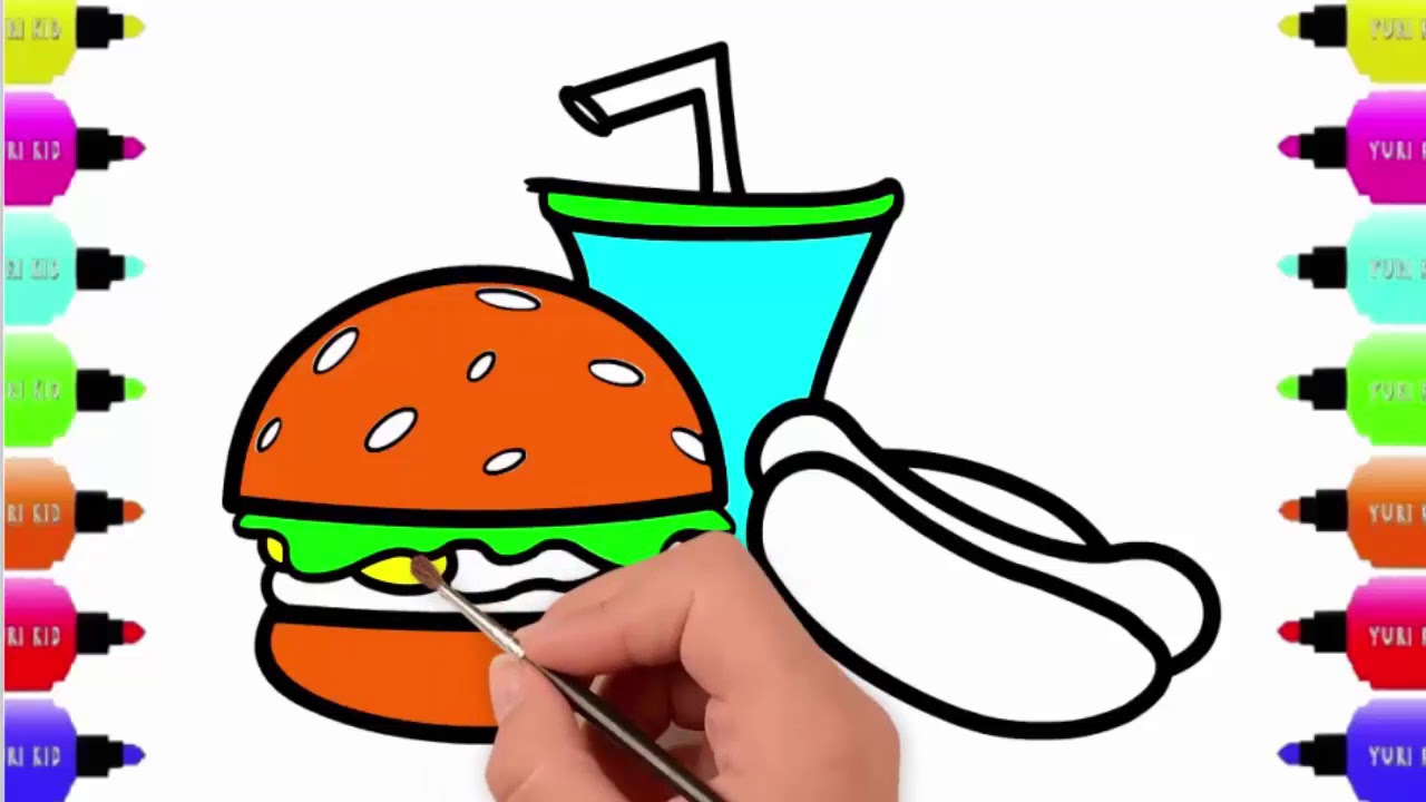 1280x720 Draw Fast Food Step
