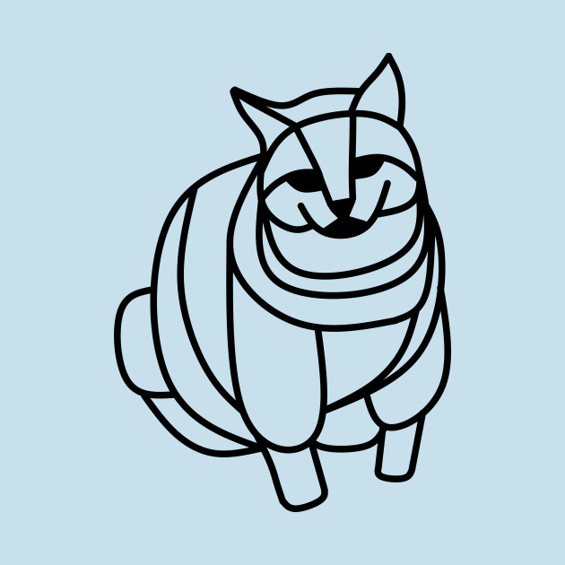 Fat Cat Drawing | Free download on ClipArtMag