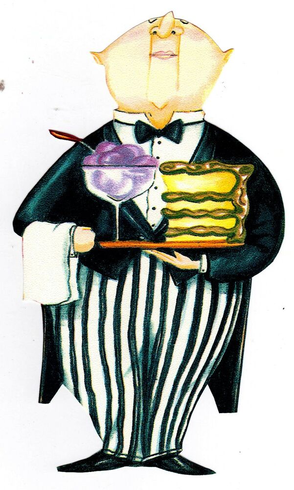 601x1000 Fat Chef Cake Desert Kitchen Prepasted Wall Border Cut Out