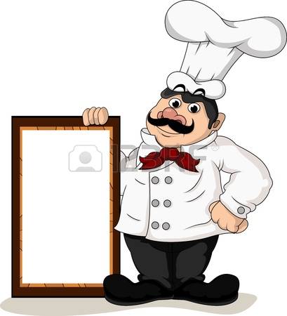 409x450 Fat Chef Clipart
