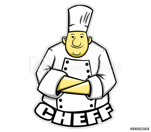 500x438 Vector Illustration Of Fat Chef