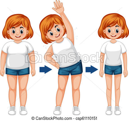 450x419 A Fat Girl Body Transforamtion Illustration