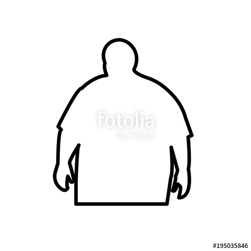 Fat Guy Drawing Free Download On Clipartmag