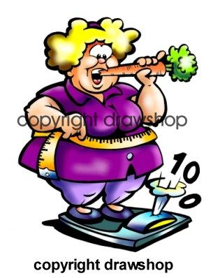 315x398 Fat Lady Mascot Colour Drawing Dont To Eat Anymore