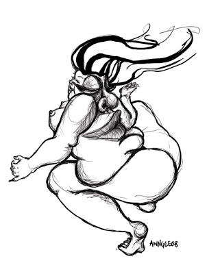 305x400 organisation of illustrators council fat lady with boobies