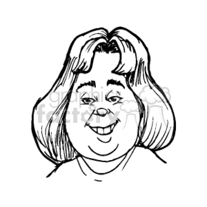 300x300 Fat Lady Royalty Free Clipart