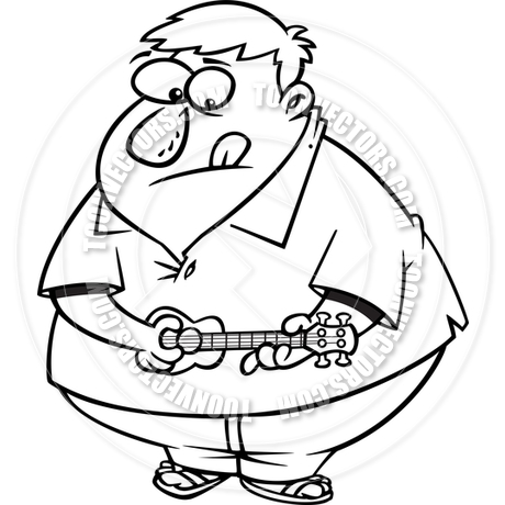460x460 Fat Man Clipart Black And White