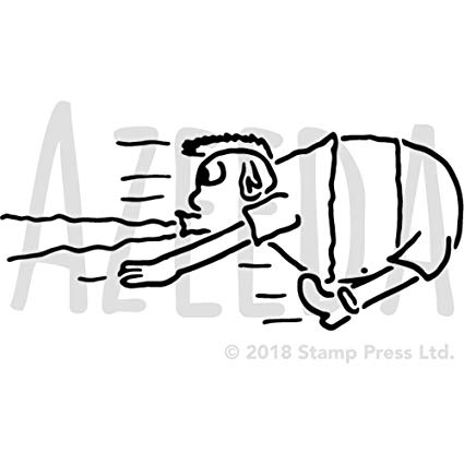 425x425 Azeeda 'funny Fat Man' Wall Stencil Template