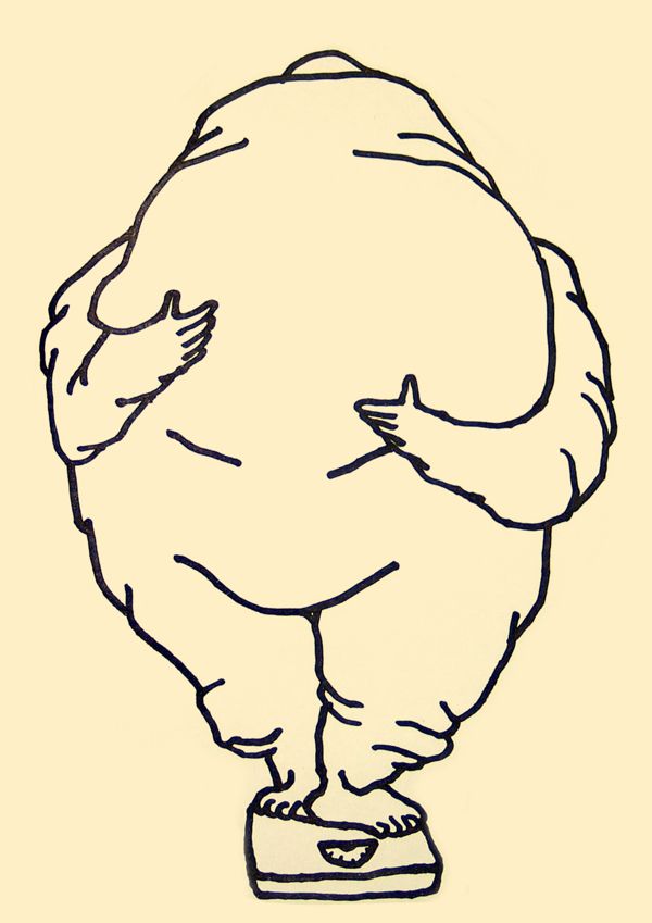 600x849 Fat People Drawings On Behance Inspiration