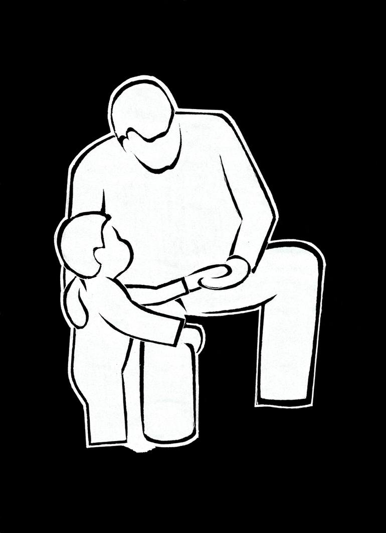 770x1061 Father And Son Drawing