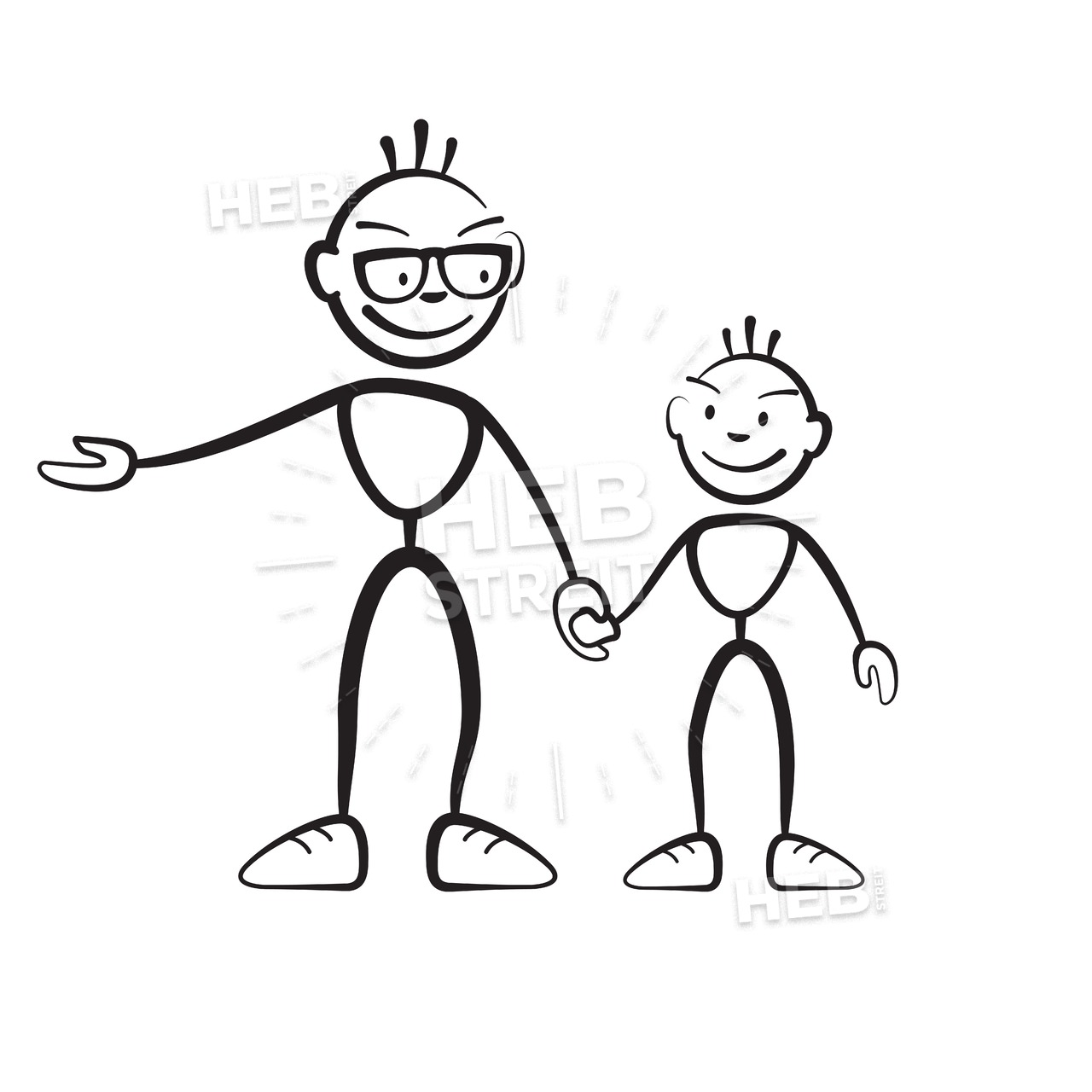 1280x1280 brushman father and son explaining hebstreits sketches