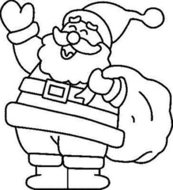 580x638 Father Christmas Drawings Clip Art