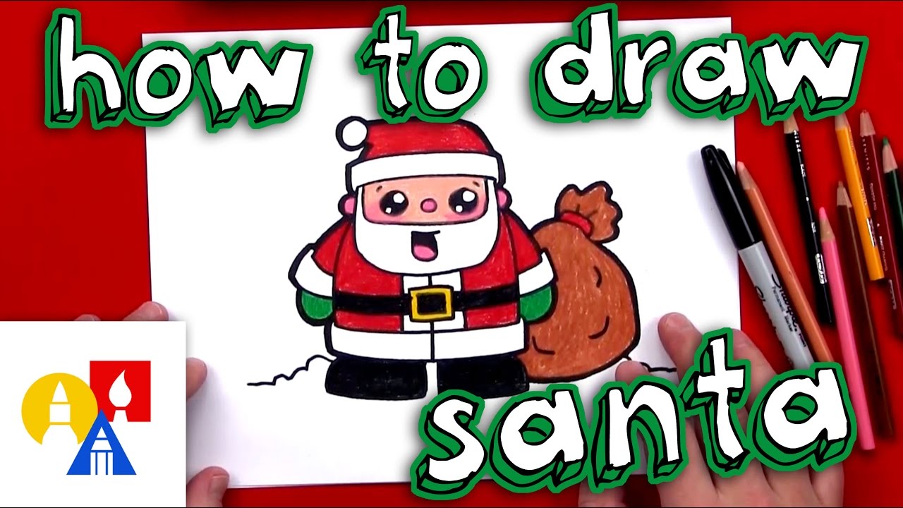 1280x720 How To Draw Cartoon Santa Claus