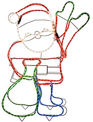 304x400 Werchristmas Animated Father Christmas Santa Claus Waving Hand