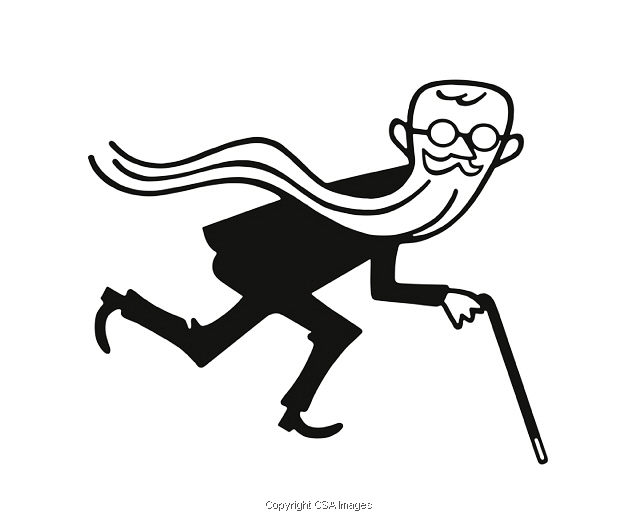 640x526 Father Time Illustrations Unique Modern And Vintage Style Stock