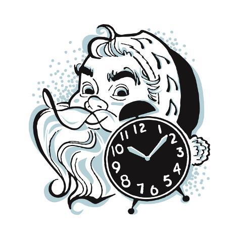 473x473 Father Time With Clock Prints