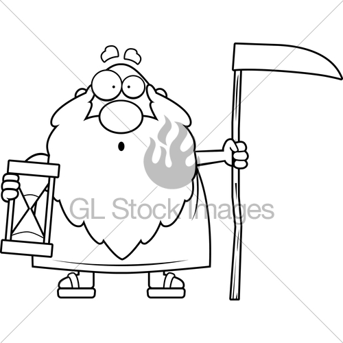 500x500 Surprised Cartoon Father Time Gl Stock Images