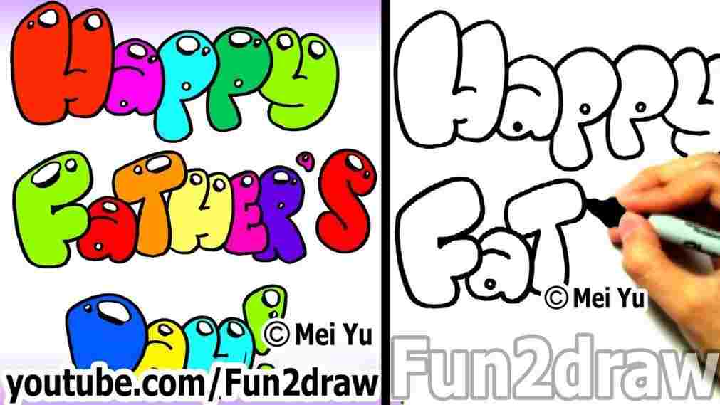 1011x569 Cute Drawings For Father's Day
