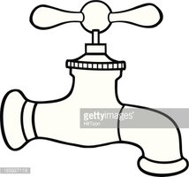 214x200 Black And White Water Faucet Stock Vectors