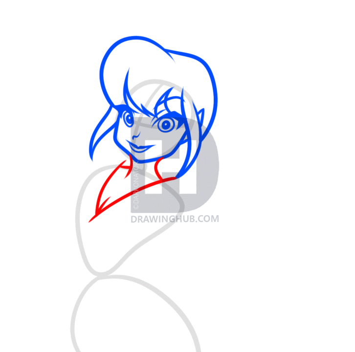 726x720 how to draw fawn from disney pixies, step