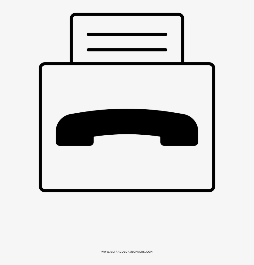 820x856 Fax Machine Coloring Page