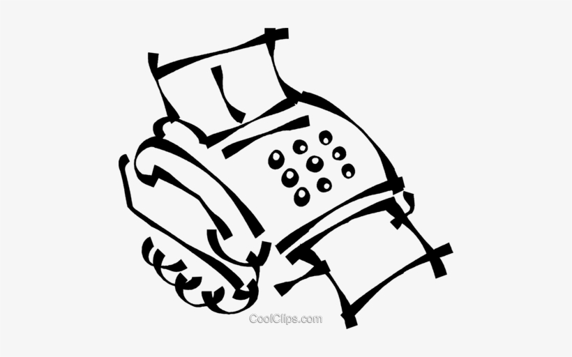 820x512 Fax Machine Royalty Free Vector Clip Art Illustration