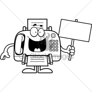 325x325 Cartoon Fax Machine Idea Gl Stock Images