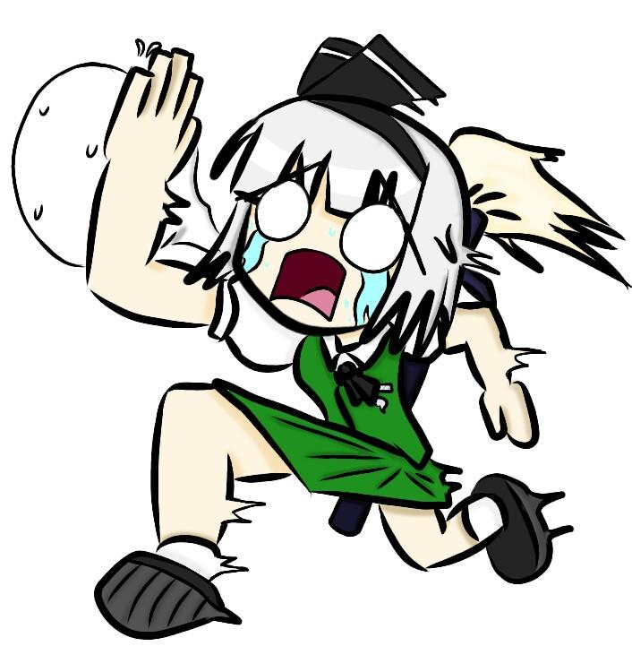 706x750 Running Away In Fear Touhou