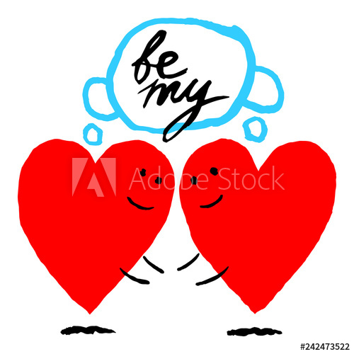 500x500 The Heart Meets The Heart Funny Greeting Card Be My Valentine