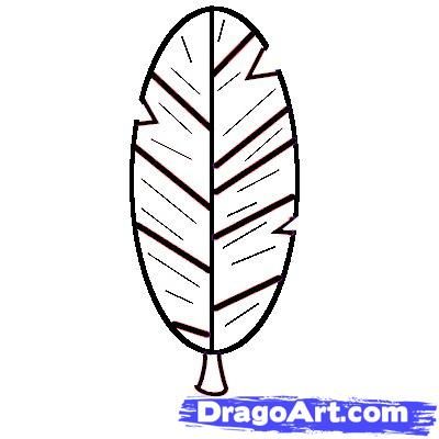 400x400 How To Draw A Feather For Kids, Step