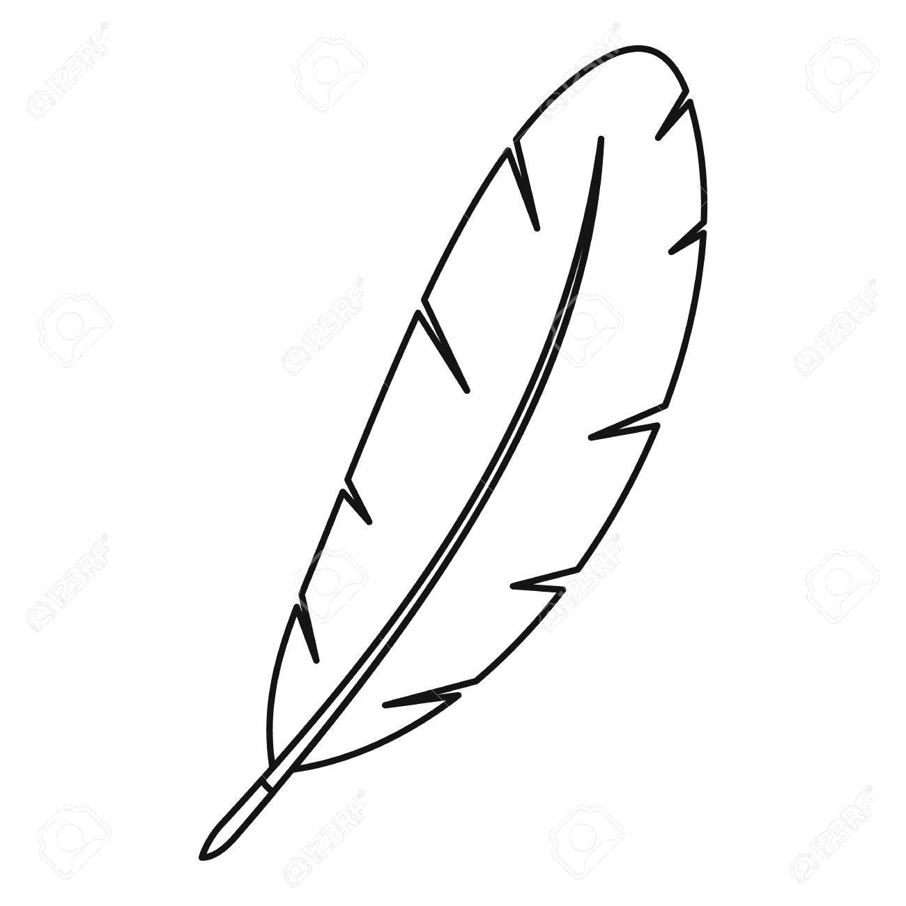 1300x1300 Image Result For Many Feathers Drawing Feather Outline