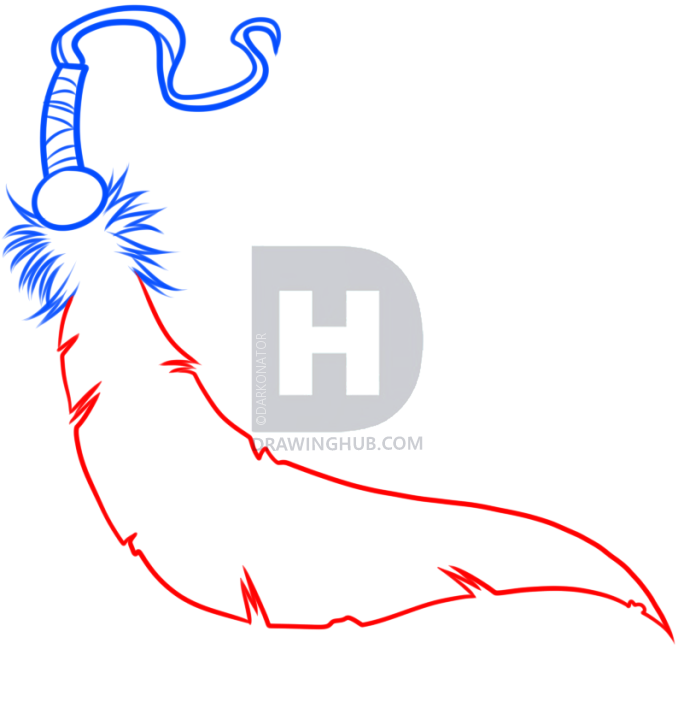 684x720 How To Draw An Indian Feather, Step