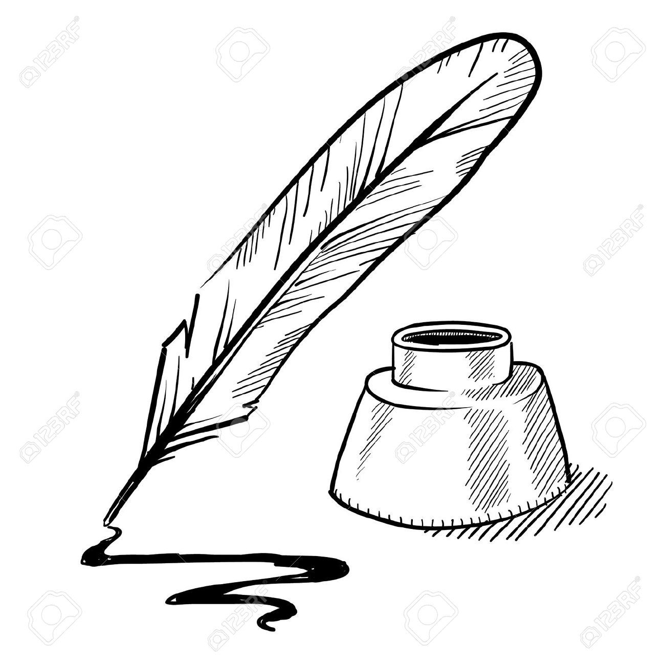 1300x1300 Learn These Feather Pen Drawing Easy {swypeout}