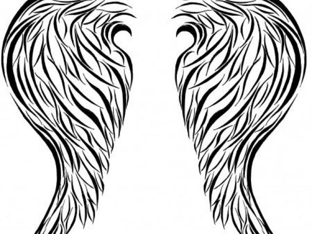 640x480 Wings Tattoos Clipart Feather