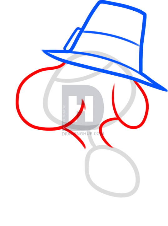 538x720 How To Draw Thanksgiving Snoopy, Step