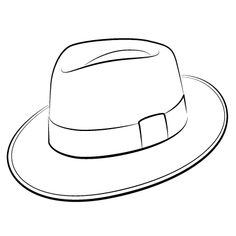 Fedora Hat Drawing | Free download on ClipArtMag