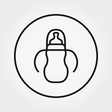 450x450 Feeding Bottle Universal Icon Vector Editable Thin Line