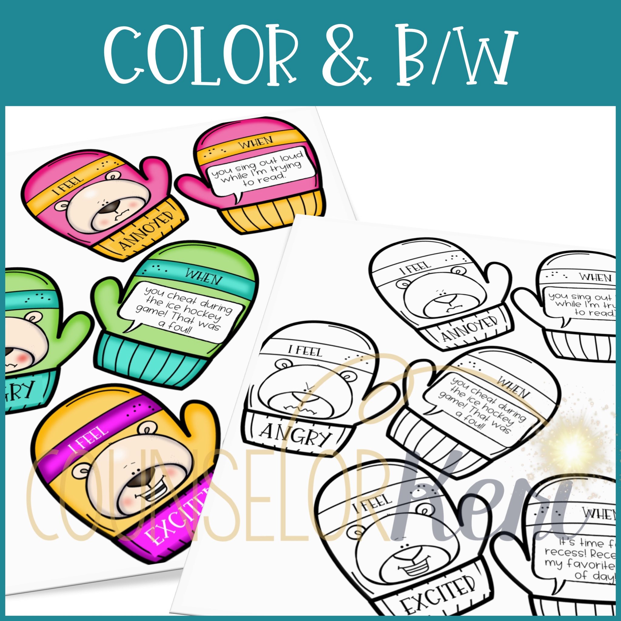 2048x2048 winter feelings activities emotion identification, i feel