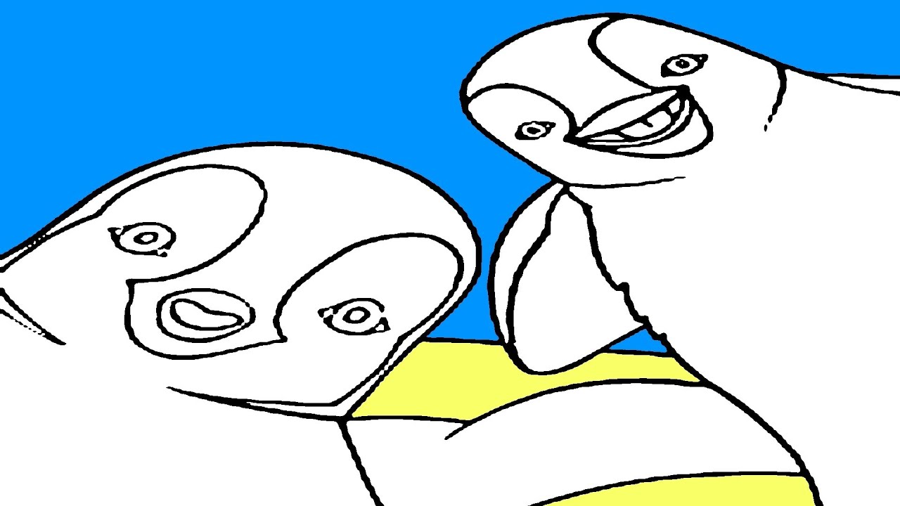 1280x720 Happy Feet Drawing