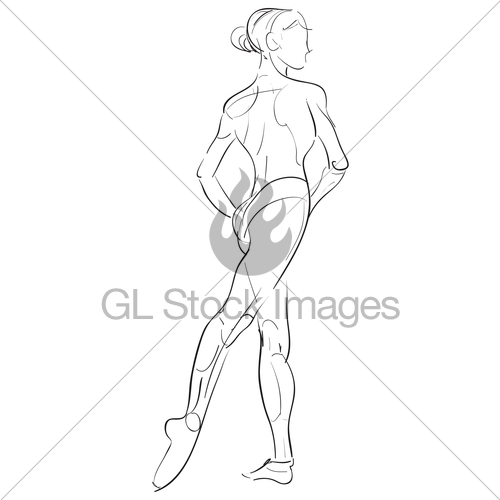 500x500 Female Anatomy Drawing Sketch Gl Stock Images