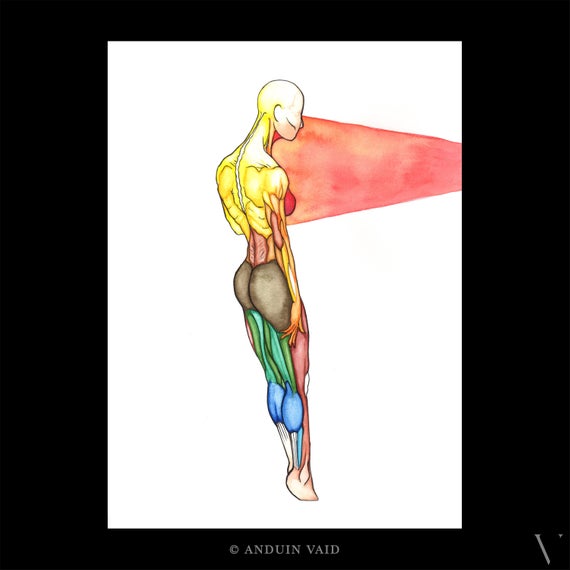 570x570 Basic Balance Original Colorful Watercolor Drawing Sketch Etsy