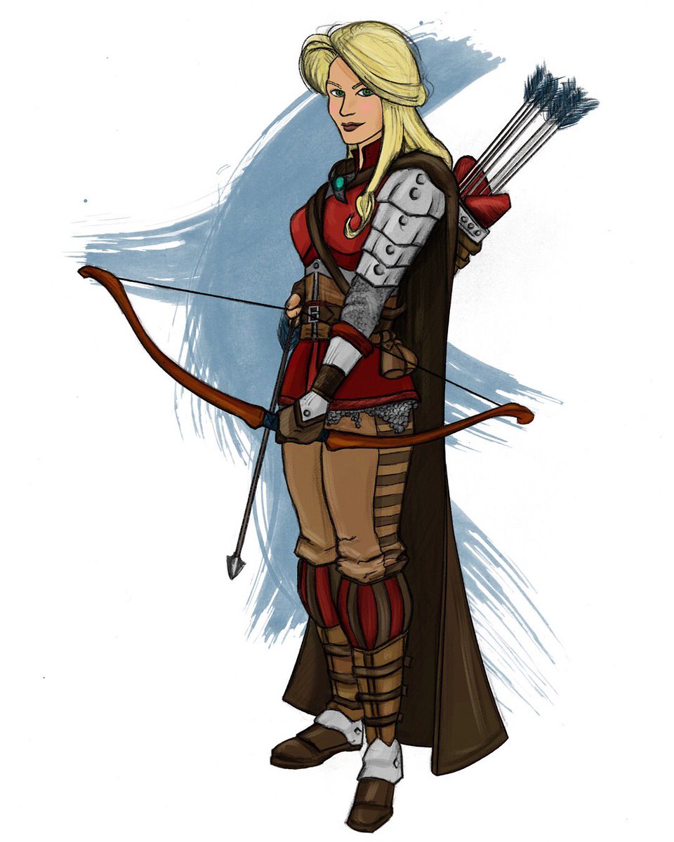 Female Archer Drawing | Free download on ClipArtMag