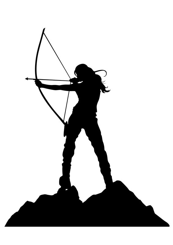 Female Archer Drawing | Free download on ClipArtMag