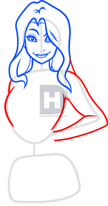 379x720 How To Draw An Anime Girl Body, Step