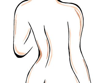 340x270 Female Body Outline Etsy